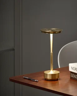 Trådløs LED-bordlampe MAGO Med dæmpning Metal Guld