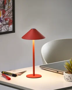 Trådløs LED-bordlampe MODJO Med dæmpning Metal Rød