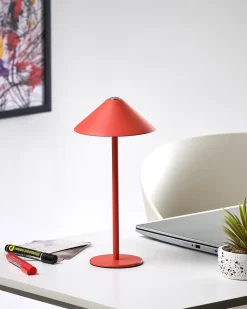 Trådløs LED-bordlampe MODJO Med dæmpning Metal Rød