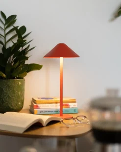 Trådløs LED-bordlampe MODJO Med dæmpning Metal Rød