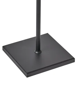 Trådløs LED gulvlampe GAVARRESA Med dæmpning Metal Sort