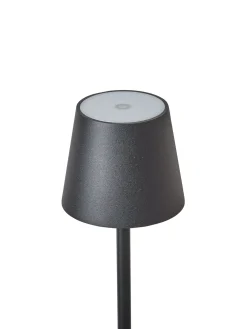 Trådløs LED gulvlampe GAVARRESA Med dæmpning Metal Sort
