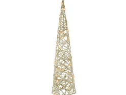 TUELSO Juletræ 60/80/100 cm Hvid/guld