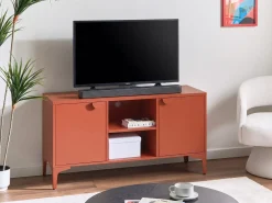TV-bord ARDURA Metal Guldbrun