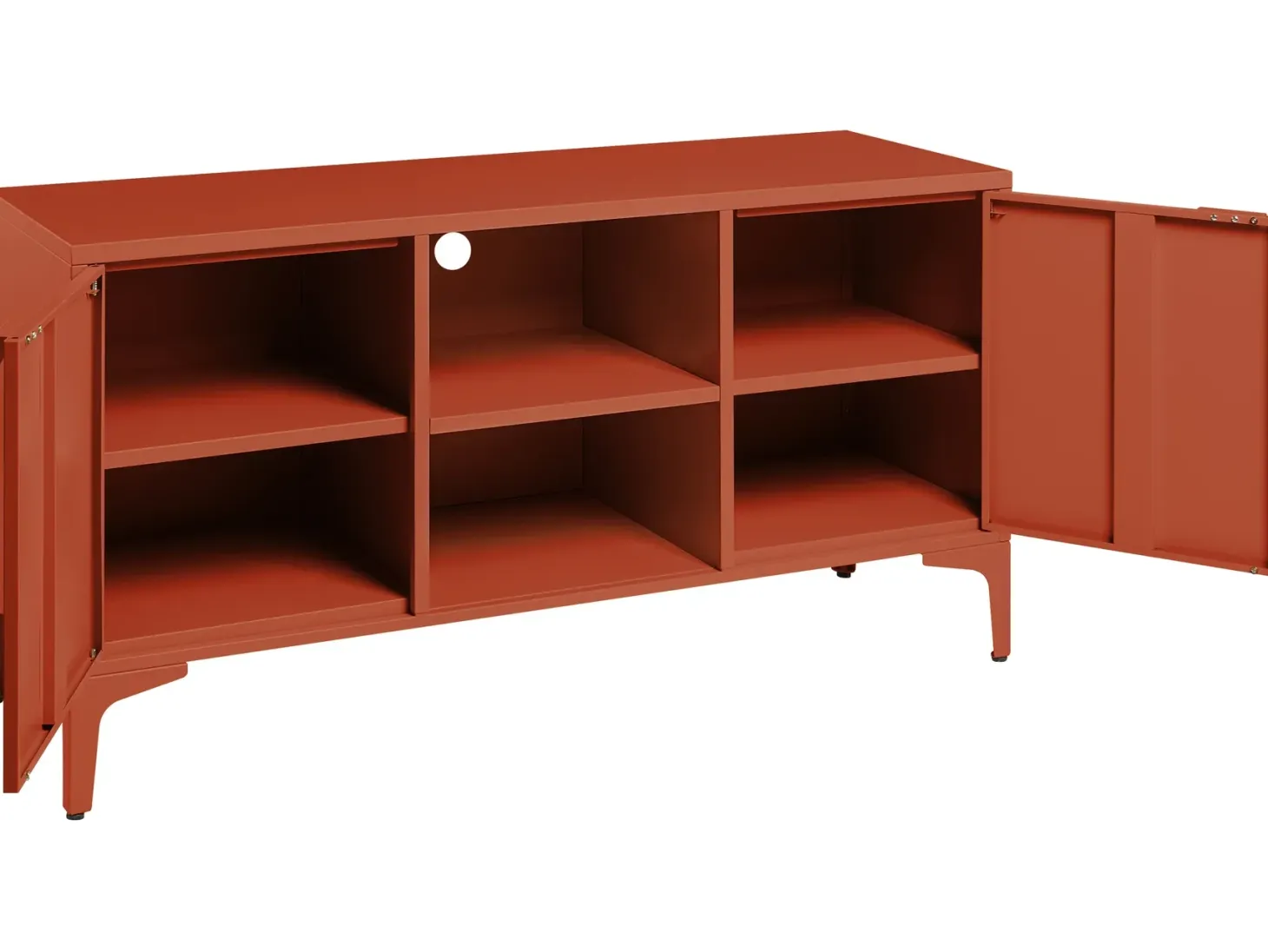 TV-bord ARDURA Metal Guldbrun