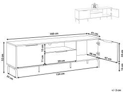 TV-bord ARKLEY Sort