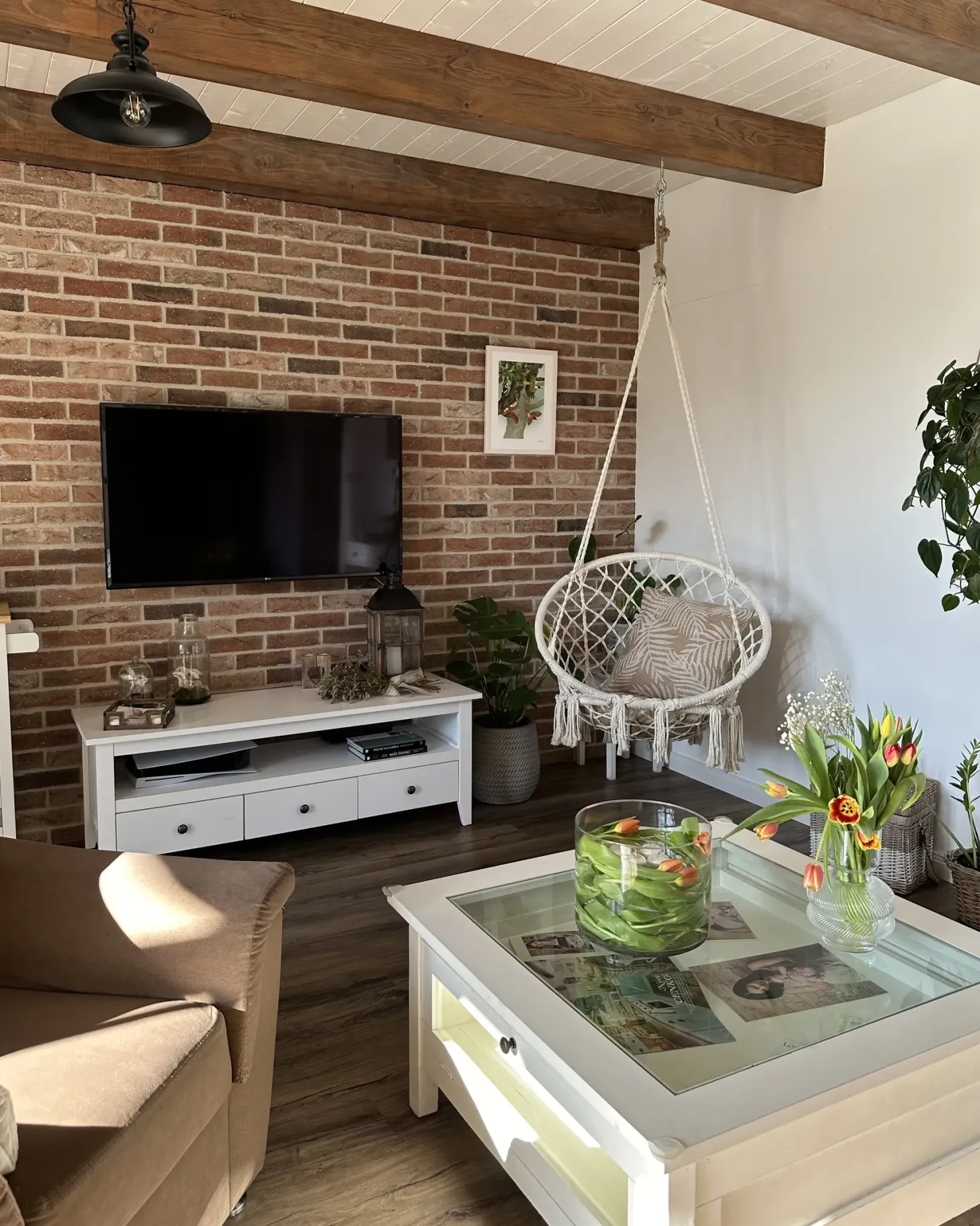 TV-bord BERKELEY Hvid