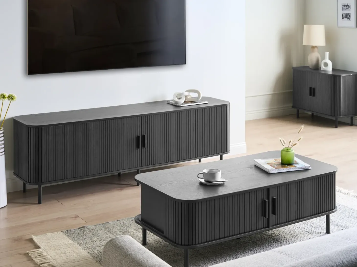 TV-bord BRADLEY Sort