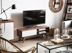 TV-bord BUFFALO Brun/hvid