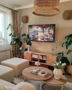 TV-bord CHANDLER Træ Lysebrun