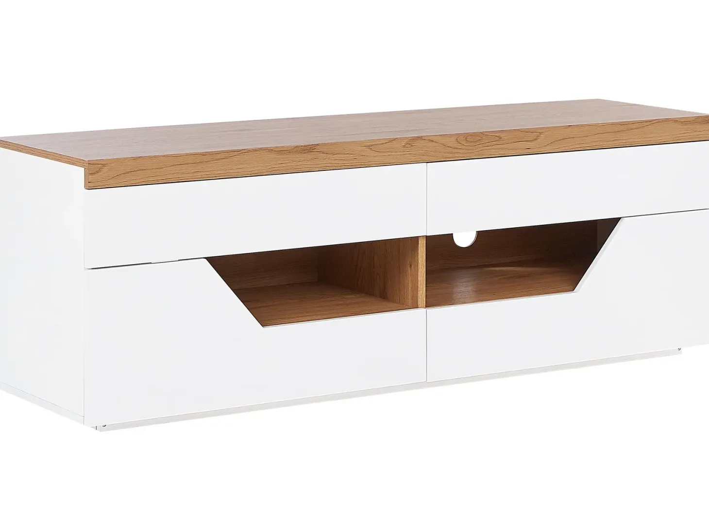 TV-bord CHEVAL Brun/hvid