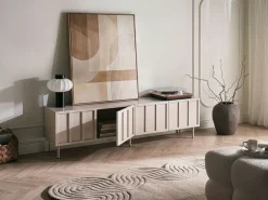 TV-bord CLUNES Lys Beige