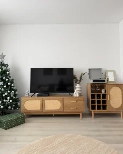 TV-bord COSTELLO Lysebrun
