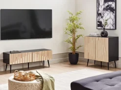 TV-bord DALCROSS Brun/sort