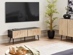 TV-bord DALCROSS Brun/sort