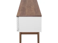 TV-bord DETROIT Brun/hvid