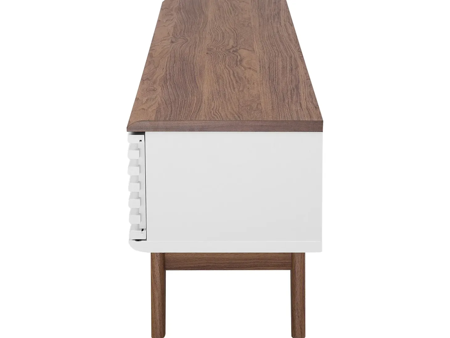 TV-bord DETROIT Brun/hvid