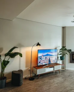 TV-bord DETROIT Brun/hvid