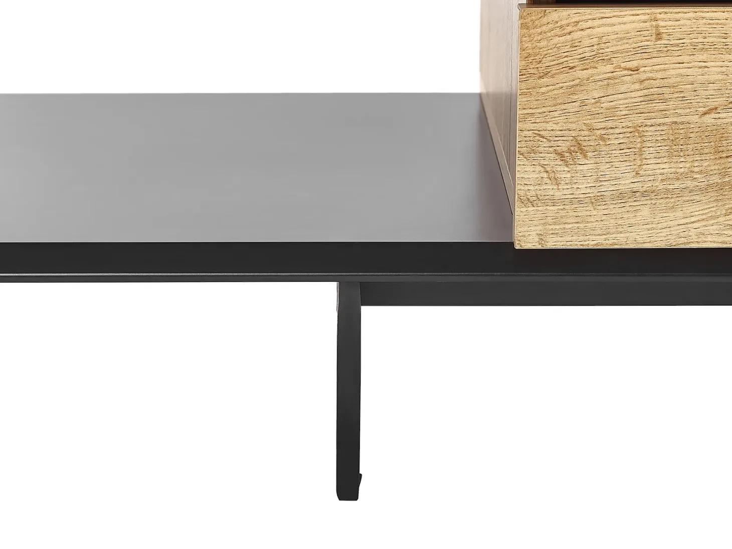 TV-bord FIORA Brun/sort