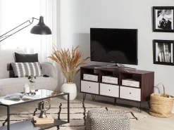 TV-bord FOSTON Brun/hvid