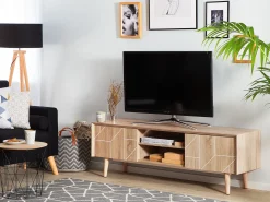 TV-bord FRANKLIN Lysebrun