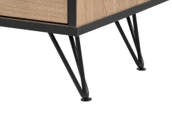 TV-bord HALSTON Brun/sort