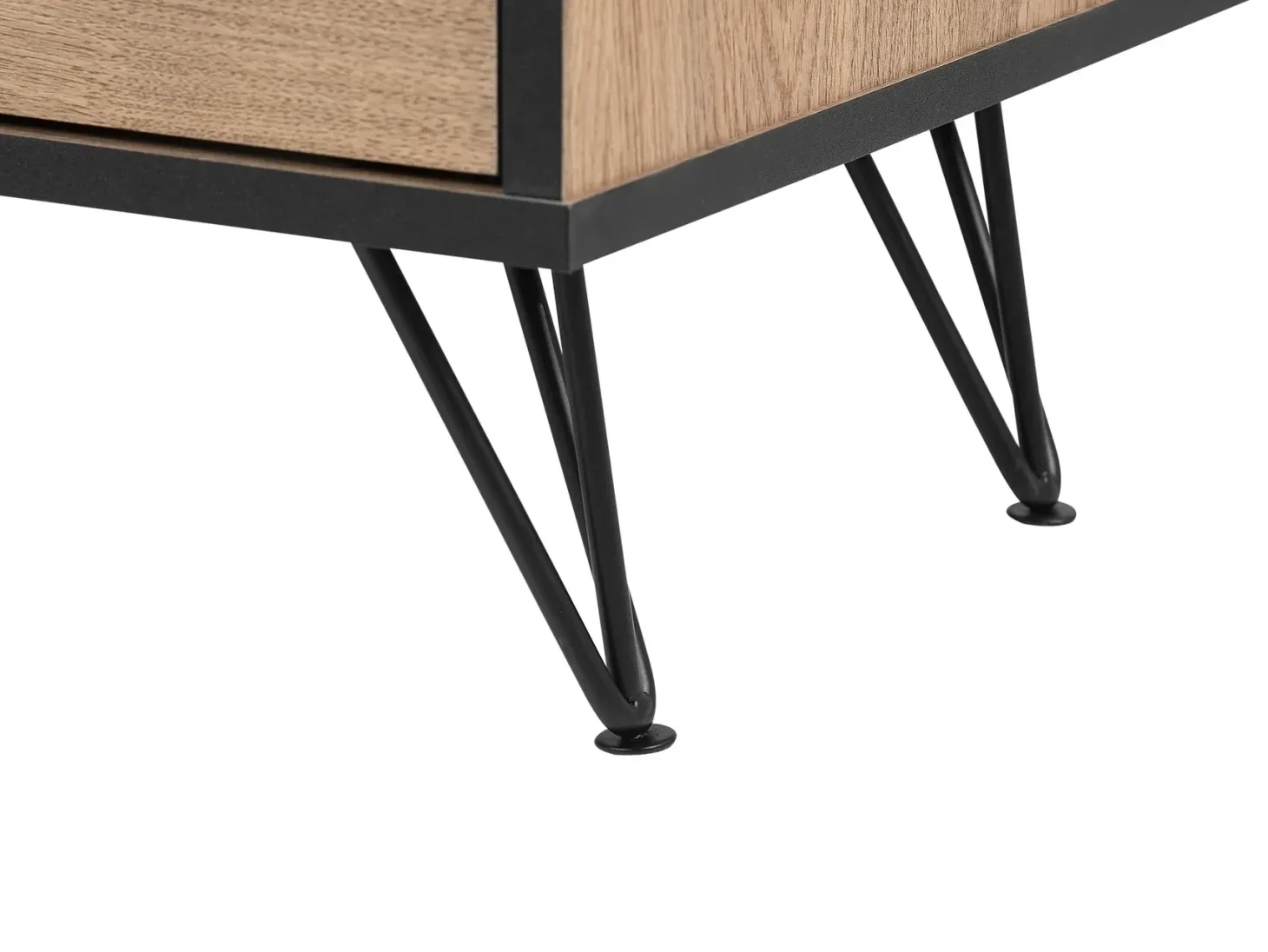 TV-bord HALSTON Brun/sort
