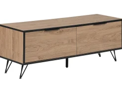 TV-bord HALSTON Brun/sort