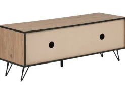 TV-bord HALSTON Brun/sort