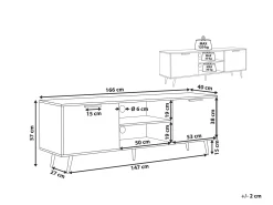 TV-bord INDIO Sort