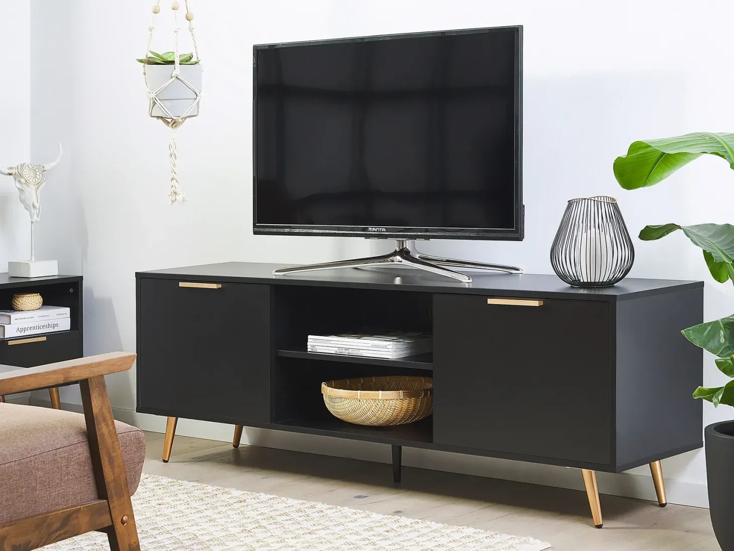 TV-bord INDIO Sort