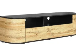 TV-bord JEROME Brun/sort
