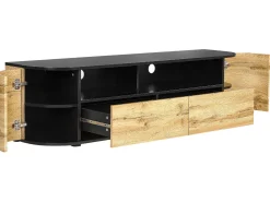 TV-bord JEROME Brun/sort