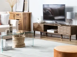 TV-bord KAYAN Mørkebrun