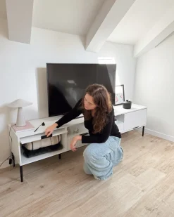 TV-bord LEDUC Hvid