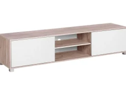TV-bord LINCOLN Brun/hvid