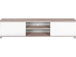 TV-bord LINCOLN Brun/hvid