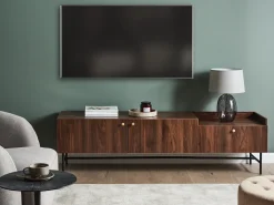 TV-bord LISMORE Mørkebrun