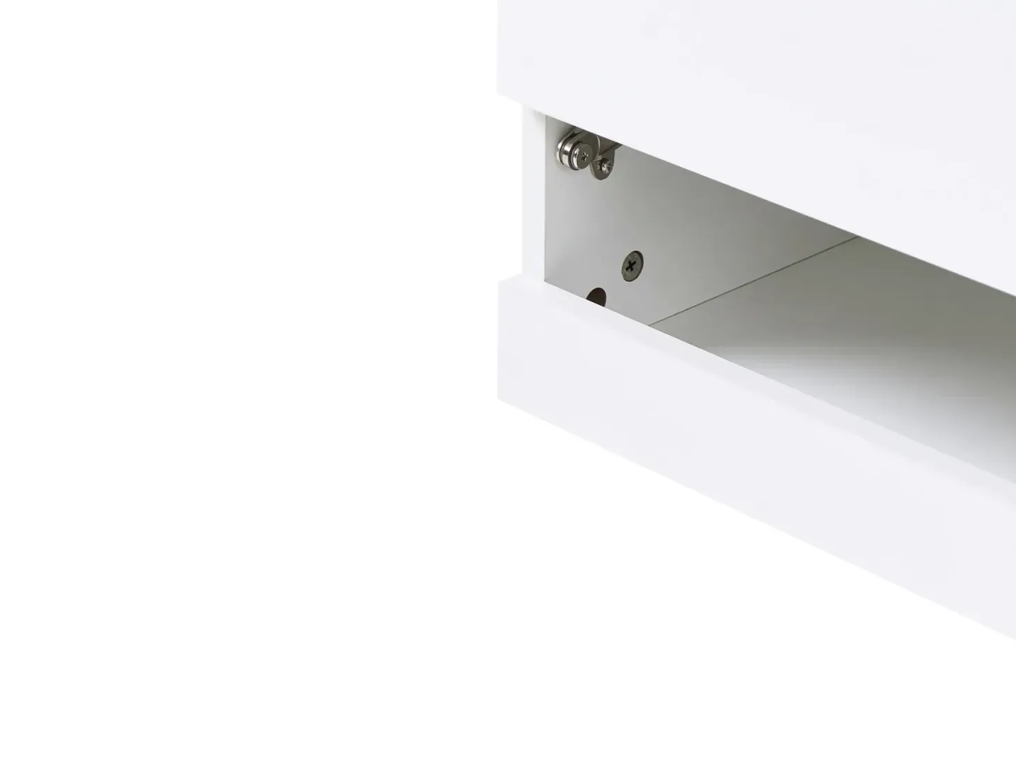TV-bord med LED EDMONTON Hvid