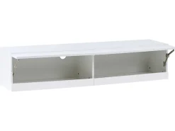 TV-bord med LED EDMONTON Hvid