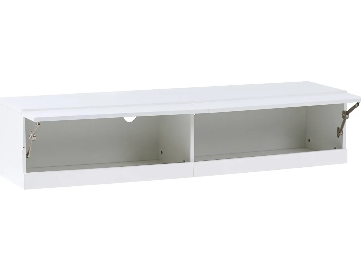 TV-bord med LED EDMONTON Hvid
