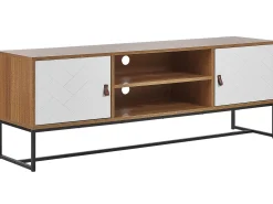 TV-bord NUEVA Lysebrun/hvid