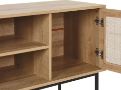 TV-bord PASCO Rattan Lysebrun