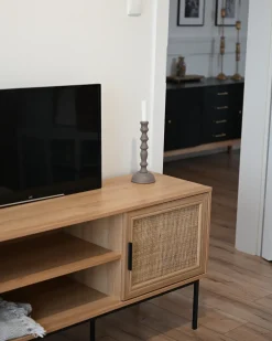 TV-bord PASCO Rattan Lysebrun