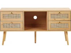 TV-bord PEROTE Rattan Lysebrun