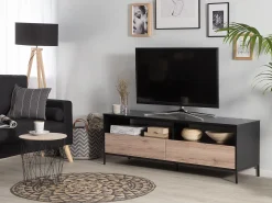 TV-bord SYDNEY Brun/sort