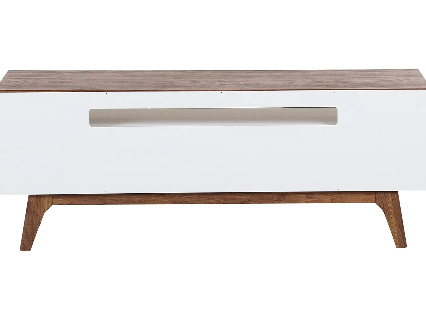 TV-bord SYRACUSE Brun/hvid