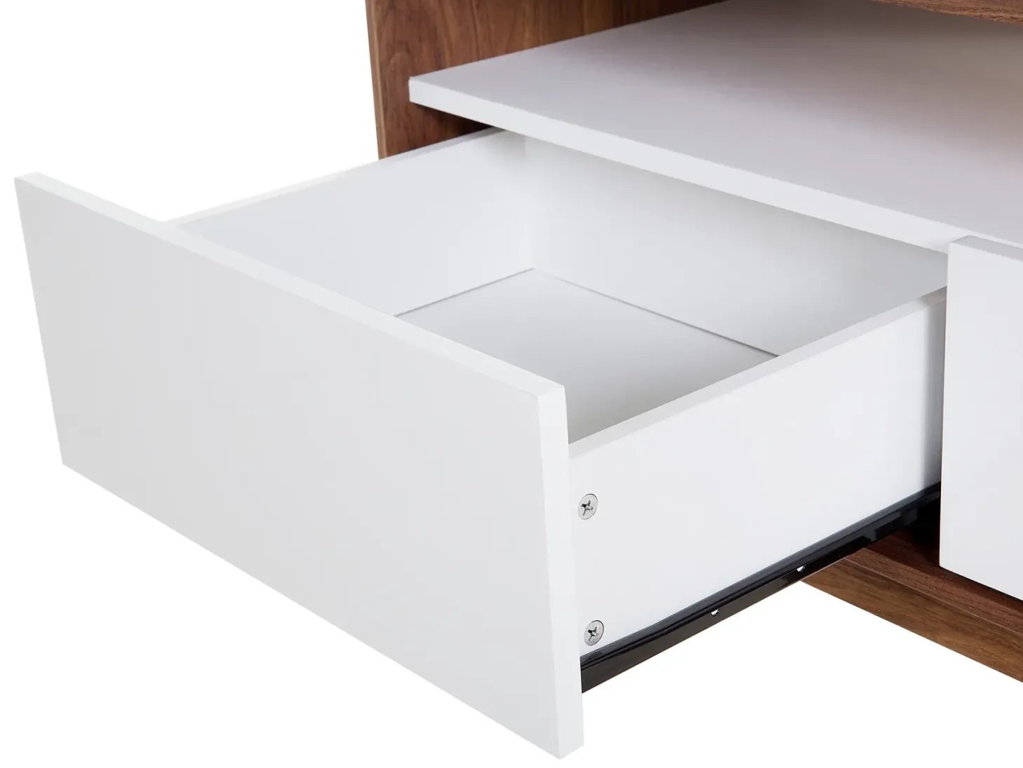 TV-bord SYRACUSE Brun/hvid