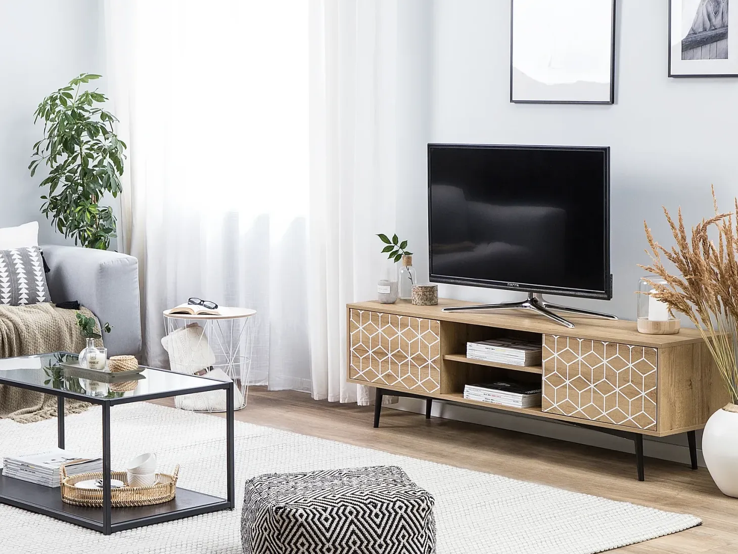 TV-bord TORVI Lysebrun