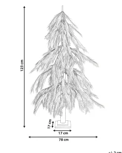 Udendørs dekoration LED BIFROST Juletræ 123 cm Beige